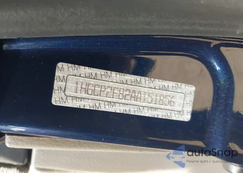 2010 Honda Accord 2.4 Ex-L из США, поврежденный, VIN 1HGCP2F82AA151856